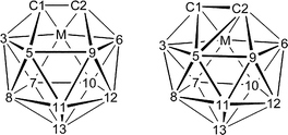 Graphical abstract: The synthesis and characterisation of 4,1,2-MC2B10 metallacarboranes