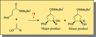 Graphical abstract: Ab initio MO study on [3 + 2] annulation using β-phenylthio-acryloylsilanes with alkyl methyl ketone enolates and its through-space/bond interaction analysis