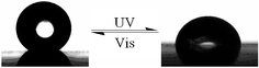 Graphical abstract: Photo-switched wettability on an electrostatic self-assembly azobenzene monolayer