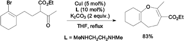 Graphical abstract: CuI-catalyzed intramolecular O-vinylation of carbonyl compounds