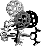Graphical abstract: Molecular simulations for the conformational assessment of a porphyrin–fullerene dyad in different environments