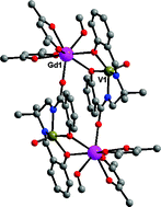 Graphical abstract: The first example of a hetero-tetranuclear [(VO)Gd]2 complex: synthesis, crystal structure and magnetic properties of [VOLGd(hfa)2CH3OH]2·2CH3OH·2(CH3)2CO