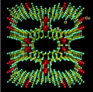 Graphical abstract: MCuB7O12·nH2O (M = Na, K ): A new copper borate with 14-ring channels