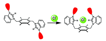 Graphical abstract: Anion induced binding electrochemical signal transduction in ferrocenyl benzolimidazolium podands