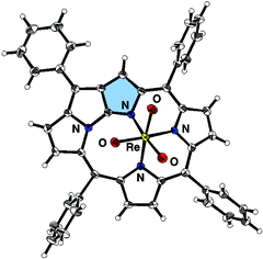 Graphical abstract: Re(vii) complex of N-fused tetraphenylporphyrin