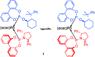 Graphical abstract: Enantioselective conjugate addition of phenylboronic acid to enones catalysed by a chiral tropos/atropos rhodium complex at the coalescence temperature