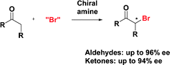 Graphical abstract: Organocatalytic asymmetric α-bromination of aldehydes and ketones
