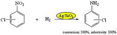 Graphical abstract: Ag/SiO2: a novel catalyst with high activity and selectivity for hydrogenation of chloronitrobenzenes