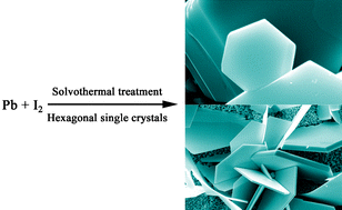 Graphical abstract: In situ growth of epitaxial lead iodide films composed of hexagonal single crystals