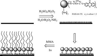 Graphical abstract: Photoinitiated synthesis of polymer brush from dendritic photoinitiator electrostatic self-assembly