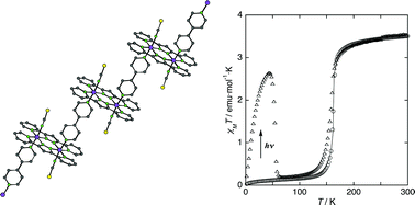 Graphical abstract: A steep one-step [HS–HS] to [LS–LS] spin transition in a 4,4′-bipyridine linked one-dimensional coordination polymer constructed from a pyrazolato bridged Fe(ii) dimer
