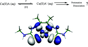 Graphical abstract: Probing the mechanism of hypoxia selectivity of copper bis(thiosemicarbazonato) complexes: DFT calculation of redox potentials and absolute acidities in solution