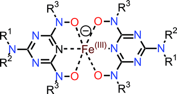Graphical abstract: Bis(hydroxyamino)triazines: versatile and high-affinity tridentate hydroxylamine ligands for selective iron(iii) chelation