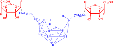 Graphical abstract: The first synthesis of azanonaborane-containing sugars, possible boron carriers for neutron capture therapy