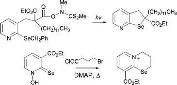 Graphical abstract: Preparation of 2,3-dihydroselenolo[2,3-b]pyridines and related compounds by free-radical means