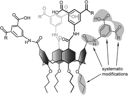 Graphical abstract: Structure–activity studies on a library of potent calix[4]arene-based PDGF antagonists that inhibit PDGF-stimulated PDGFR tyrosine phosphorylation