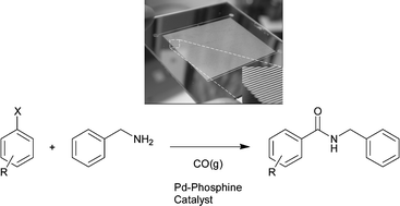 Graphical abstract: Rapid formation of amides via carbonylative coupling reactions using a microfluidic device