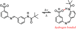 Graphical abstract: Photoinduced switching of intramolecular hydrogen bond between amide NH and carboxyl oxygen