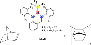 Graphical abstract: Synthesis, molecular structure and norbornene polymerization behavior of three-coordinate nickel(i) complexes with chelating anilido-imine ligands