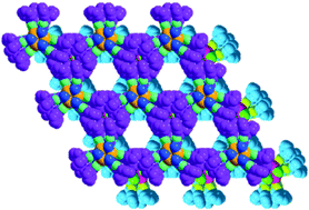 Graphical abstract: Porous material for absorption and luminescent detection of aromatic molecules in water