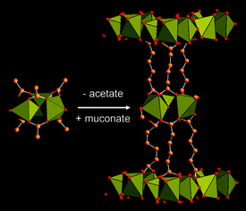 Graphical abstract: An EXAFS study of the formation of a nanoporous metal–organic framework: evidence for the retention of secondary building units during synthesis