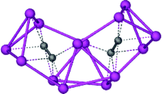 Graphical abstract: Polyhedral C2@Agn cages distorted by ancillary pyridine N-oxide ligands in silver–acetylenediide complexes