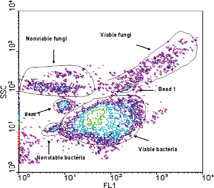 Graphical abstract: Real-time monitoring for bioaerosols—flow cytometry