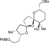 Graphical abstract: Synthesis of the bis-spiroacetal moiety of the shellfish toxins spirolides B and D using an iterative oxidative radical cyclization strategy