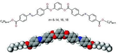 Graphical abstract: Odd–even effects in bent-core compounds containing terminal n-alkyl carboxylate groups