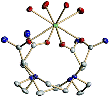 Graphical abstract: Structural characterisation of a diprotonated ligand lanthanide complex—a key intermediate in lanthanide ion association and complex dissociation pathways