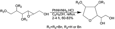 Graphical abstract: Stereoselective synthesis of highly O-functionalized enantiopure 2,3,4-trisubstituted tetrahydrofurans by tandem debenzylative cyclization of glycal derived 2,3-epoxy alcohols