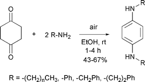 Graphical abstract: One-step synthesis of N,N′-dialkyl-p-phenylenediamines