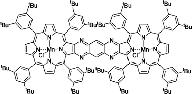 Graphical abstract: Spectroelectrochemical evidence for communication within a laterally-bridged dimanganese(iii) bis-porphyrin