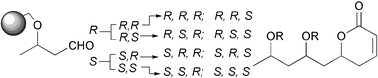 Graphical abstract: Stereocomplementary synthesis of a natural product-derived compound collection on a solid phase