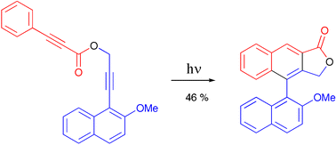 Graphical abstract: Synthesis of 1,1′-binaphthyls by photo-dehydro-Diels–Alder reactions