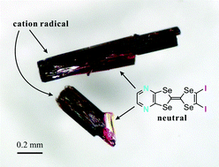 Graphical abstract: Hexagonal supramolecular organic conductors based on diiodo(pyrazino)tetraselenafulvalene: high yield recovery of the neutral π-donor by a simple chemical reaction