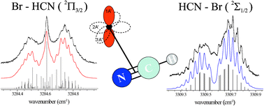 Graphical abstract: A high-resolution infrared spectroscopic investigation of the halogen atom–HCN entrance channel complexes solvated in superfluid helium droplets