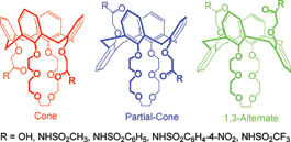 Graphical abstract: Effect of para-substituents on alkaline earth metal ion extraction by proton di-ionizable calix[4]arene-crown-6 ligands in cone, partial-cone and 1,3-alternate conformations