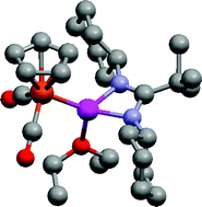 Graphical abstract: Synthesis and characterisation of complexes of Group 13 metal amidinate heterocycles with the CpFe(CO)2 fragment