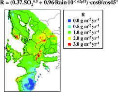 Graphical abstract: Modelling and mapping of copper runoff for Europe