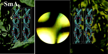 Graphical abstract: The biaxial smectic (SmAb) phase in nonsymmetric liquid crystal dimers comprising two rodlike anisometric segments: an unusual behavior