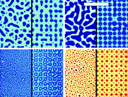 Graphical abstract: Polymer phase separation on lattice patterned surfaces