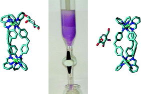 Graphical abstract: Enantiomeric resolution of supramolecular helicates with different surface topographies