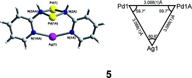 Graphical abstract: Pd2Ag triangle supported by two µ3-amidopyridine ligands