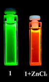 Graphical abstract: Synthesis and zinc(ii) complexation modulated fluorescence emission properties of two pyrene-oligo(phenylene vinylene)-2,2′-bipyridine conjugated molecular rods