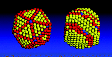 Graphical abstract: Defect structure in nanoalloys