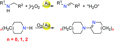 Graphical abstract: Non-nanogold catalyzed aerobic oxidation of secondary amines to imines
