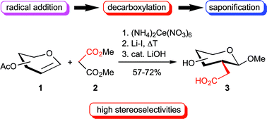 Graphical abstract: Simple synthesis of 2-C-branched glyco-acetic acids