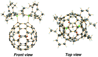 Graphical abstract: Two-dimensional hopping motion of encapsulated La atoms in silylated La2@C80