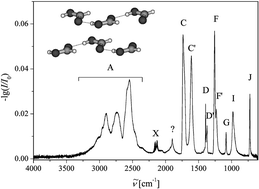 Graphical abstract: Infrared spectroscopy of acetic acid and formic acid aerosols: pure and compound acid/ice particles